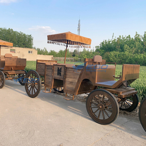 Carruaje Eléctrico Económico sin Caballos Estilo Boda 2026 para Paseos en Parque, Vehículo Turístico con Ruedas, Carruaje Retro de Madera - Product Image 2