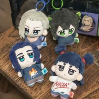 Porte-clés en peluche anime personnalisé de 11 cm, personnage de dessin animé, poupée en peluche rembourrée en coton PP, pendentif de sac, collection, cadeau, vente en gros