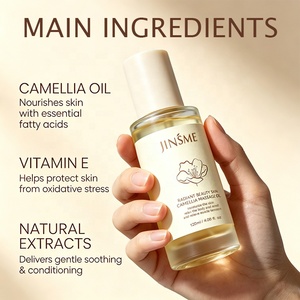 Huile de massage pure au camélia, hydratante naturelle, non grasse, nourrissante, huile de relaxation corporelle - Product Image 3