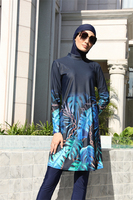 MOTIVE FORCE Bonne qualité Vente en gros Logo personnalisé Mode été Floral Burkinis Maillot de bain musulman Femmes musulmanes Maillot de bain