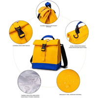Sac Isotherme Roll-Top en Toile Thermique 300D, Sacs Réutilisables pour Déjeuner, pour Femmes, Hommes, Adultes, Adolescents, Pochette Alimentaire Étanche, OEM, 20L