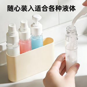 Ensemble de produits de toilette de voyage 200ML 100ML, flacon pulvérisateur portable, flacons de recharge pour nettoyant visage, soins du visage - Product Image 3