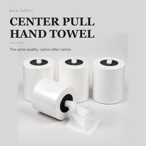 Center Pull Hand <b>Towel</b> <b>Roll</b> Disposable White <b>Paper</b> Soft Toilet Tissues for Commercial Washroom - Product Image 1