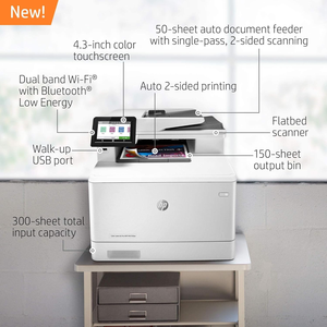 HP Color Laserjet Pro Multifunction M479fdw Wireless Laser <b>Printer</b> - Product Image 2