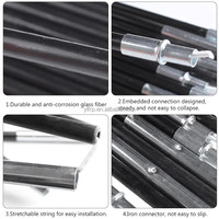 YULONG Piquet de pépinière en PRV (Plastique Renforcé de Fibre de Verre) 8,5 mm 9,5 mm, creux, surface lisse, pour support de plantes