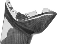 Capot de protection anti-poussière en fibre de carbone véritable pour prise de courant AC, accessoires intérieurs pour Ferrari F12