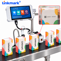 Imprimante jet d'encre TIJ 12,7 mm continue, machine de codage automatique en ligne pour la date d'expiration et le code de lot sur les emballages alimentaires et de boissons