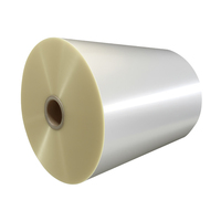 Rouleau de film rétractable en PVC, haute rétraction, ultra transparent, résistant à l'humidité, rigide, pour étiquettes rétractables de bouteilles de café, de jus, de vin, de soda