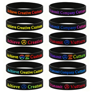 Wholesale Customized Adult Sport Silicone Wristbands Big Stretch Waterproof Football Soccer Rubber Promotional Wristbands