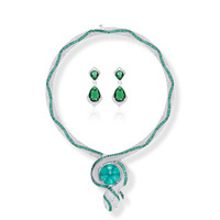 Set Perhiasan Kalung Anting Gelang Cincin ZX Berlapis Emas Motif Ular Vintage Zirkon Desain Serpentine Merek Ternama Perhiasan Mewah Hadiah