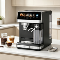 Cafetera Espresso Anbolife de 20 Bares con Pantalla Táctil Digital, Extracción Silenciosa, Tanque de Leche Desmontable, Fabricación OEM ODM