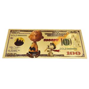 2026 Gran Venta Billete <span class=keywords><strong>de</strong></span> Colección <span class=keywords><strong>de</strong></span> Perro Beagle <span class=keywords><strong>de</strong></span> Dibujos Animados Estadounidenses, <span class=keywords><strong>5</strong></span> Diseños, Bañado en Oro <span class=keywords><strong>de</strong></span> 24K - Product Image 5