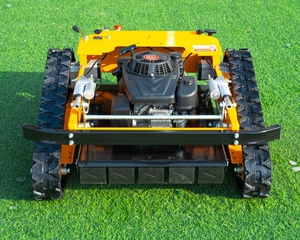 Free Shipping 9HP 16HP Remote Control Grass Cutter Mini RC Robot Lawn Mower with Snow <strong>Plow</strong> - Product Image 2