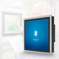 Écran tactile capacitif 17/19 pouces, processeur I5 Gen10, 8G+128G, HMI, VGA, USB, COM, ordinateur industriel, moniteur