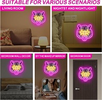 Enseigne néon rétroéclairée personnalisée, impression UV, pour la publicité dans les bureaux, bars, centres commerciaux, parcs, décoration murale, étanche IP54, contrôle par capteur de lumière