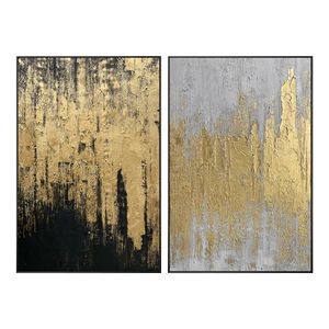 Living Room Picture Home Decor Canvas <strong>Painting</strong> Gold Acrylic Contemporary Oil <strong>Painting</strong> Gold - Product Image 5