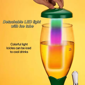 برج تبريد وتوزيع البيرة عالي الجودة للاستخدام التجاري، محمول وصديق للبيئة، بتشطيب معدني مصقول، سعة 3 لتر و2 لتر، مع نظام تبريد بالثلج - Product Image 6