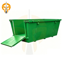 Conteneur à déchets de haute durabilité, disponible en plusieurs tailles, en matériau neuf, pour chantier de construction