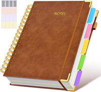 Cuaderno Personalizado A5 A6 A4, Sin Derrames de Tinta, Tapa Dura o Flexible de Cuero, Agenda, Diario, Cuaderno Espiral de PU con Logotipo para Estudiantes