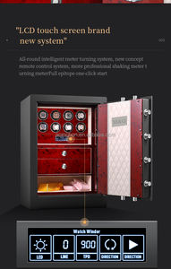 Cassaforte per Orologi Aoinchon AHTT Personalizzabile con Serratura a Impronta Digitale/Password, Forma Rettangolare, Prodotta in Cina, Scatola per Conservazione Orologi/Gioielli - Product Image 4