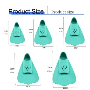 <span class=keywords><strong>Aletas</strong></span> cortas de silicona de entrenamiento profesional <span class=keywords><strong>con</strong></span> diseño de estilo libre de pata de <span class=keywords><strong>pato</strong></span> <span class=keywords><strong>aletas</strong></span> de natación especiales para adultos y niños - Product Image 5