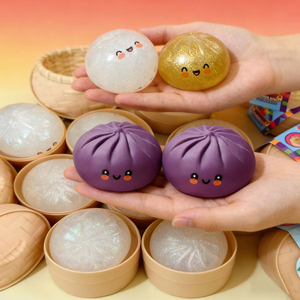 Pelota Antiestrés de Simulación con Forma de Dumpling, de Rebote Lento, Suave, para Aliviar el Estrés, Decoración del Hogar, Regalos de Cumpleaños para Niños y Adultos - Product Image 2