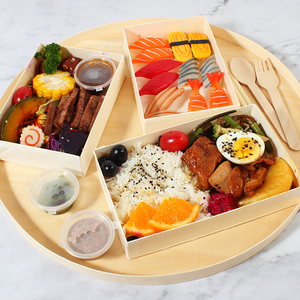 Boîte à lunch pliante en bois robuste et élégante écologique pour <span class=keywords><strong>sushi</strong></span> végétarien - Product Image 6