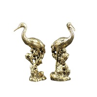 Nouvel ornement créatif en laiton antique de grue à couronne rouge, 1 pièce, pour la maison et le bureau, artisanat en laiton, vente en gros