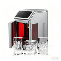 Machine de gravure laser UV pour porte-clés en cristal, pour accessoires personnalisés et entreprise de cadeaux sur mesure