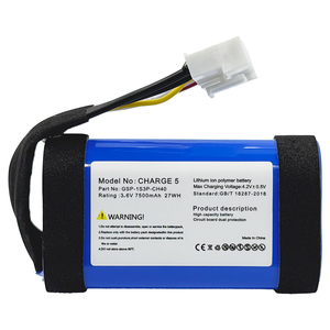<span class=keywords><strong>JBL</strong></span> ชาร์จ<span class=keywords><strong>5</strong></span>แบตเตอรี่3.6V 7500mAh แบตเตอรี่ Gsp1s3pch40 batarya สำหรับ <span class=keywords><strong>JBL</strong></span> ชาร์จ<span class=keywords><strong>5</strong></span>ลำโพงบลูทูธ <span class=keywords><strong>JBL</strong></span> ชาร์จ<span class=keywords><strong>5</strong></span>แบตเตอรี่เดิม <span class=keywords><strong>JBL</strong></span> - Product Image 2