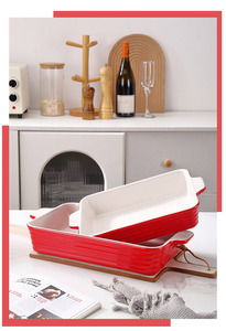 Juego de Utensilios de Cocina Personalizados de Cerámica para Hornear, Incluye Cazuela y Molde para Pan para Necesidades de Horneado Versátiles - Product Image 3