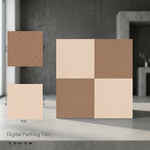 Carreaux de sol en porcelaine numérique HD Firebrick 400x400mm 12mm, finition mate, imperméables, pour extérieur - Product Image 6