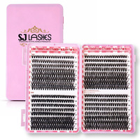 Faux cils en grappes, vente en gros, kit d'extensions de cils en grappes et kit de cils en grappes