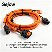 Arnés de Cableado de Alto Voltaje con Blindaje Naranja para Vehículos Eléctricos, Personalizado OEM ODM IATF16949, para Conexión de Baterías de Vehículos Eléctricos