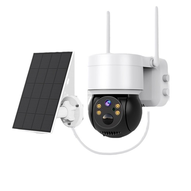 Solar Powered 2.4G WiFi Outdoor Security Camera with ICSEE APP  Waterproof & Cloud Storage