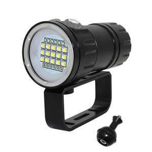 Lampe de poche de plongée sous-marine IP68 étanche 27 * LED sous-marin photographie supplément lumière de remplissage 120M torche de plongée en haute mer - Product Image 1