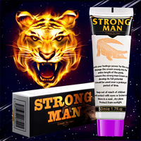Gel de Masaje para Pene Strong Man 50ml, Crema Corporal con Extracto Herbal Natural para Hombres