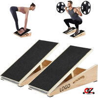 Planche d'étirement personnalisable en bois massif avec pieds réglables, pliable et antidérapante, idéale pour les mollets, pour usage domestique