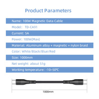 Kabel Usb mikro Tipe C ponsel pengisian daya Cepat Oem Odm kabel pengisi daya magnetik khusus