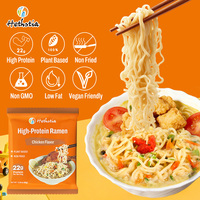 Plant Based High Protein Ramen Non Fried Vegan Chicken Flavor Instant Noodles in Bag