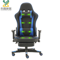 En gros Pu Cuir Message Chaise De Bureau Chaise De Jeu De Course Avec Repose-pieds