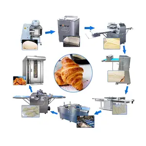 Orme Eenvoudige Bediening Volautomatische Mini Boter Croissant Apparatuur Lijn De Productie Croissant