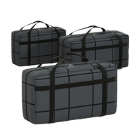 Sac à dos de voyage robuste 40L pour dortoir universitaire, grand sac de rangement pour déménagement, en tissu, avec poignées solides et fermetures éclair, gain de place