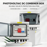 Boîtier de Combinaison PV 500V DC 32A 6 Voies, Boîtier de Jonction Étanche en Plastique ABS IP66, Boîtier de Distribution Solaire 3 Entrées 3 Sorties pour Utilisation Extérieure
