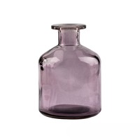 Diffuseur de parfum vide en verre teinté bleu, gris, noir, 150 ml, 200 ml, avec bouchon à vis ou bouchon doré, sérigraphie, vente en gros sur mesure