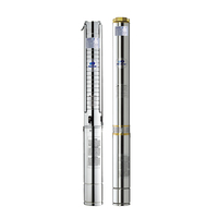 Pompe submersible solaire à faible consommation 0,8 kW-2,2 kW, 4 pouces, étanche IP65, DC sans balais, haute pression, pour puits profond, prix usine, OEM