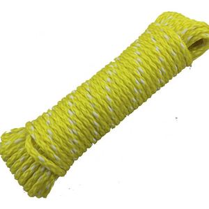 PP Hollow Braided <b>Rope</b> Tying Thread <b>Light</b> Weight Yellow PE Floating Water Ski <b>Rope</b> Anchor Line Wakeboard Sled Tow <b>Rope</b> - Product Image 2
