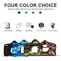 En stock, étui de protection en silicone souple pour appareil photo reflex numérique Nikon D800, sacs pour appareil photo et vidéo