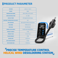 Machine de dessoudage de puces BGA professionnelle FORWARD FW-HA03, kit de station de retravail SMD, pistolet à air chaud 800W pour la réparation d'ordinateurs portables et de téléphones