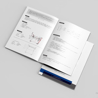 Couverture rigide personnalisable Livre d'instructions Brochure Manuel de la société Livret Catalogue Dépliant plié Impression avec impression personnalisée